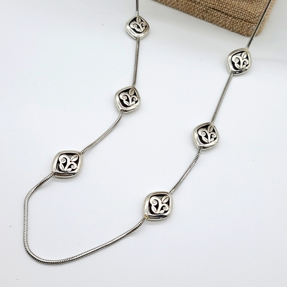 Brighton "EVE'S MAGIC" XL Layering Necklace w/ Abstract Diamond Stations - Picture 7 of 15